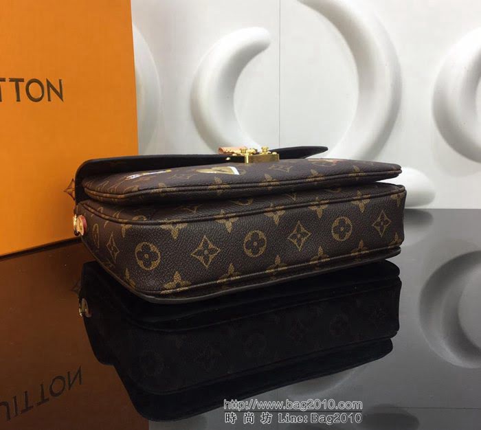 路易威登LV 頂級原單 M44366 Love Lock膠囊系列 鎖扣 鑰匙和花卉圖案 Pochette Métis手袋 手提肩背斜挎包  YDH2536